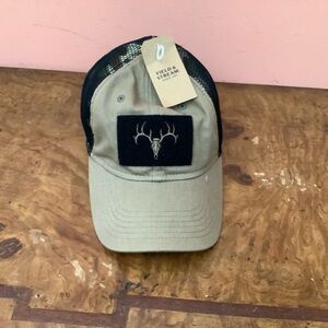 Field & Stream Baseball Hat Deer Skull Camouflage Hook & Loop  Back